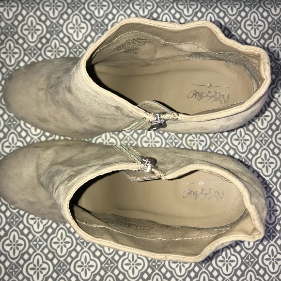 Mossimo Brand Tan Faux Suede Ankle Bootie - Picture 6 of 8
